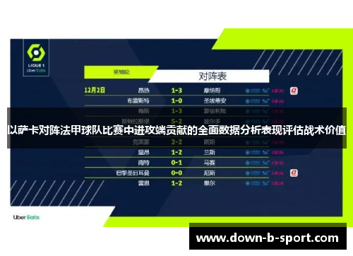 以萨卡对阵法甲球队比赛中进攻端贡献的全面数据分析表现评估战术价值